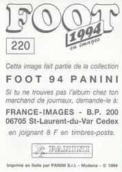 Carte Collection Bernard Lama PSG #168 – DS Collection Foot 2000, Non Collée