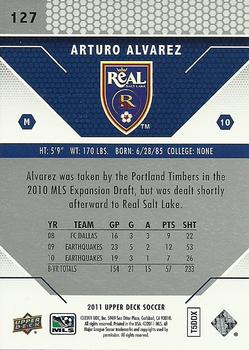 2011 Upper Deck MLS #127 Arturo Alvarez Back