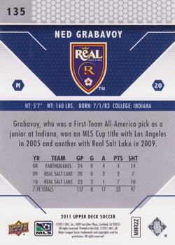 2011 Upper Deck MLS #135 Ned Grabavoy Back