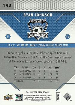 2011 Upper Deck MLS #140 Ryan Johnson Back