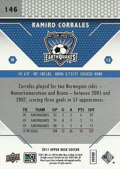 2011 Upper Deck MLS #146 Ramiro Corrales Back