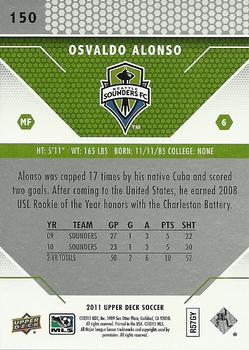 2011 Upper Deck MLS #150 Osvaldo Alonso Back