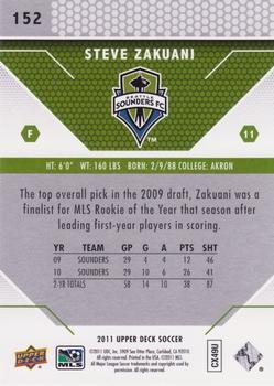 2011 Upper Deck MLS #152 Steve Zakuani Back