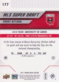 2011 Upper Deck MLS #177 Perry Kitchen Back