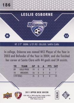 2011 Upper Deck MLS #186 Leslie Osborne Back