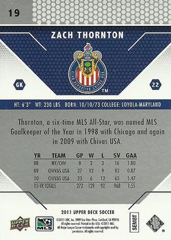 2011 Upper Deck MLS #19 Zach Thornton Back