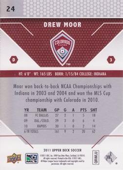 2011 Upper Deck MLS #24 Drew Moor Back