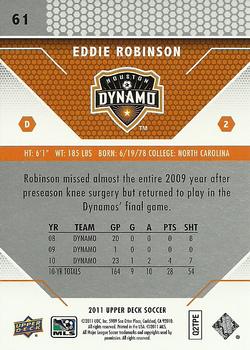 2011 Upper Deck MLS #61 Eddie Robinson Back
