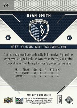 2011 Upper Deck MLS #74 Ryan Smith Back