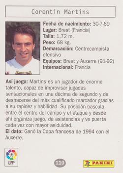 1996 Panini Estrellas Europeas #110 Martins Back