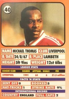 1995-96 LCD Publishing Premier Strikers #40 Michael Thomas Back