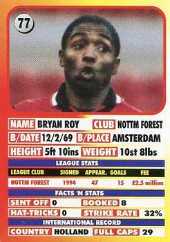 1995-96 LCD Publishing Premier Strikers #77 Bryan Roy Back