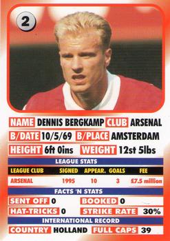 1995-96 LCD Publishing Premier Strikers #2 Dennis Bergkamp Back