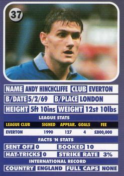 1995-96 LCD Publishing Premier Strikers #37 Andy Hinchcliffe Back