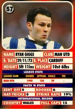 1995-96 LCD Publishing Premier Strikers #57 Ryan Giggs Back