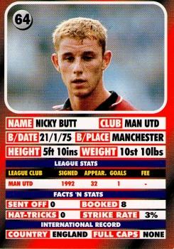 1995-96 LCD Publishing Premier Strikers #64 Nicky Butt Back