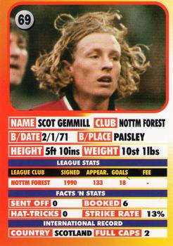 1995-96 LCD Publishing Premier Strikers #69 Scot Gemmill Back