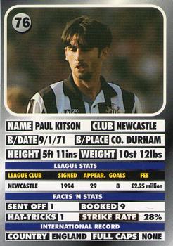 1995-96 LCD Publishing Premier Strikers #76 Paul Kitson Back