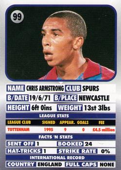 1995-96 LCD Publishing Premier Strikers #99 Chris Armstrong Back