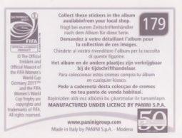 2011 Panini FIFA Women's World Cup Stickers #179 USA Team Back
