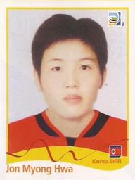 2011 Panini FIFA Women's World Cup Stickers #214 Jon Myong Hwa Front