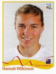 2011 Panini FIFA Women's World Cup Stickers #139 Hannah Wilkinson Front