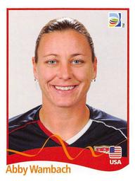 2011 Panini FIFA Women's World Cup Stickers #194 Abby Wambach Front