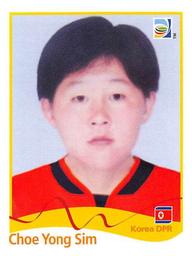 2011 Panini FIFA Women's World Cup Stickers #201 Choe Yong Sim Front