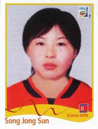 2011 Panini FIFA Women's World Cup Stickers #203 Song Jong Sun Front