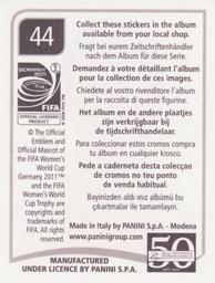 2011 Panini FIFA Women's World Cup Stickers #44 Birgit Prinz Back