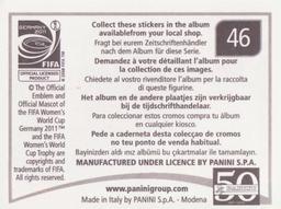 2011 Panini FIFA Women's World Cup Stickers #46 Canada Team Back