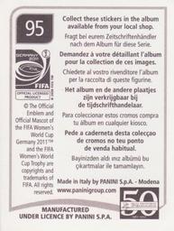 2011 Panini FIFA Women's World Cup Stickers #95 Elise Bussaglia Back