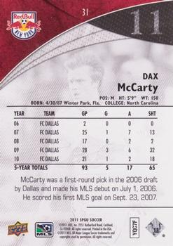 2011 SP Game Used #31 Dax McCarty Back