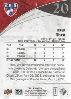 2011 SP Game Used #19 Brek Shea Back