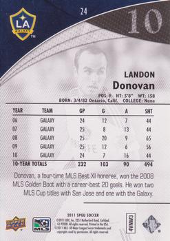 2011 SP Game Used #24 Landon Donovan Back