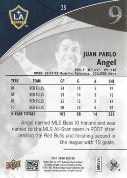 2011 SP Game Used #25 Juan Pablo Angel Back