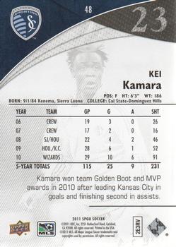2011 SP Game Used #48 Kei Kamara Back
