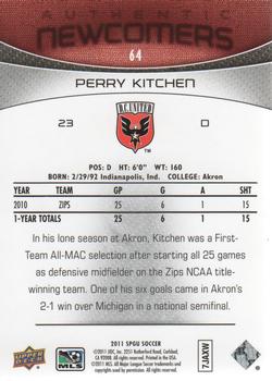 2011 SP Game Used #64 Perry Kitchen Back