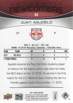 2011 SP Game Used #80 Juan Agudelo Back