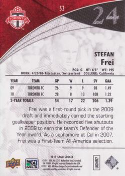 2011 SP Game Used #52 Stefan Frei Back