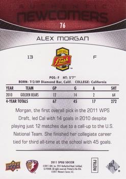 2011 SP Game Used #76 Alex Morgan Back