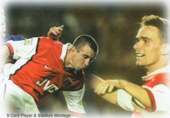 1999 Futera Arsenal Fans' Selection #31 Player & Stadium Montage Front
