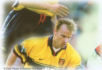 1999 Futera Arsenal Fans' Selection #35 Player & Stadium Montage Front