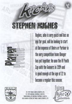 1999 Futera Arsenal Fans' Selection #42 Stephen Hughes Back