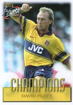 1999 Futera Arsenal Fans' Selection #84 David Platt Front