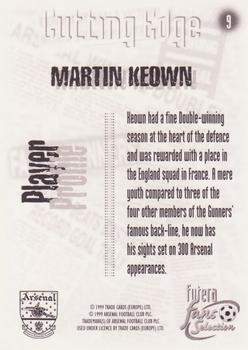 1999 Futera Arsenal Fans' Selection #9 Martin Keown Back