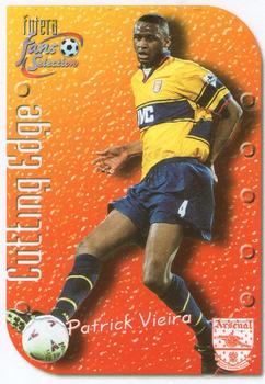 1999 Futera Arsenal Fans' Selection - Cutting Edge Embossed #CE3 Patrick Vieira Front