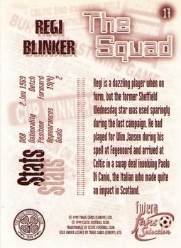 1999 Futera Celtic Fans' Selection #17 Regi Blinker Back