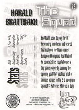 1999 Futera Celtic Fans' Selection #22 Harald Brattbakk Back