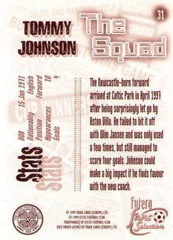 1999 Futera Celtic Fans' Selection #31 Tommy Johnson Back